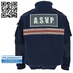 Blouson polaire nouveau modèle ASVP verso